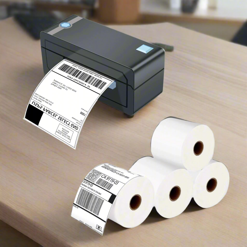 JADENS Bluetooth Thermal Shipping Label Printer 268BT Black