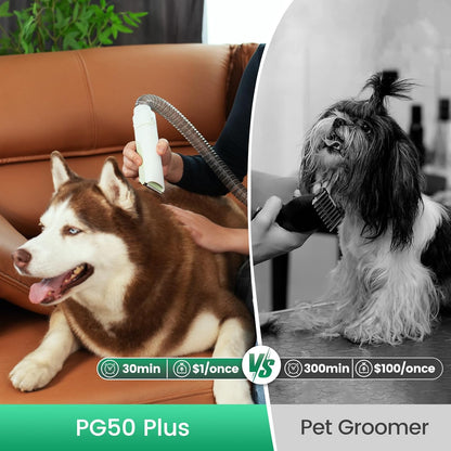 AIRROBO Dog & Cat Home Grooming Vacuum Kit PG50+