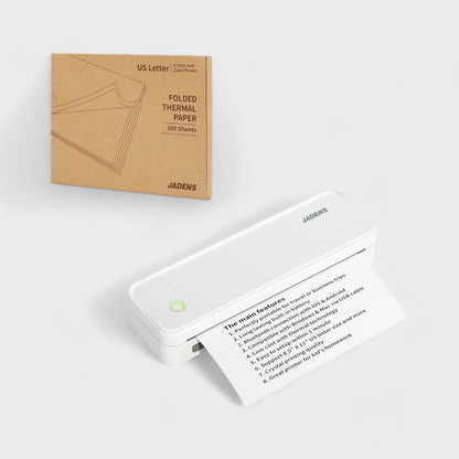 JADENS Portable Wireless US Letter Printer
