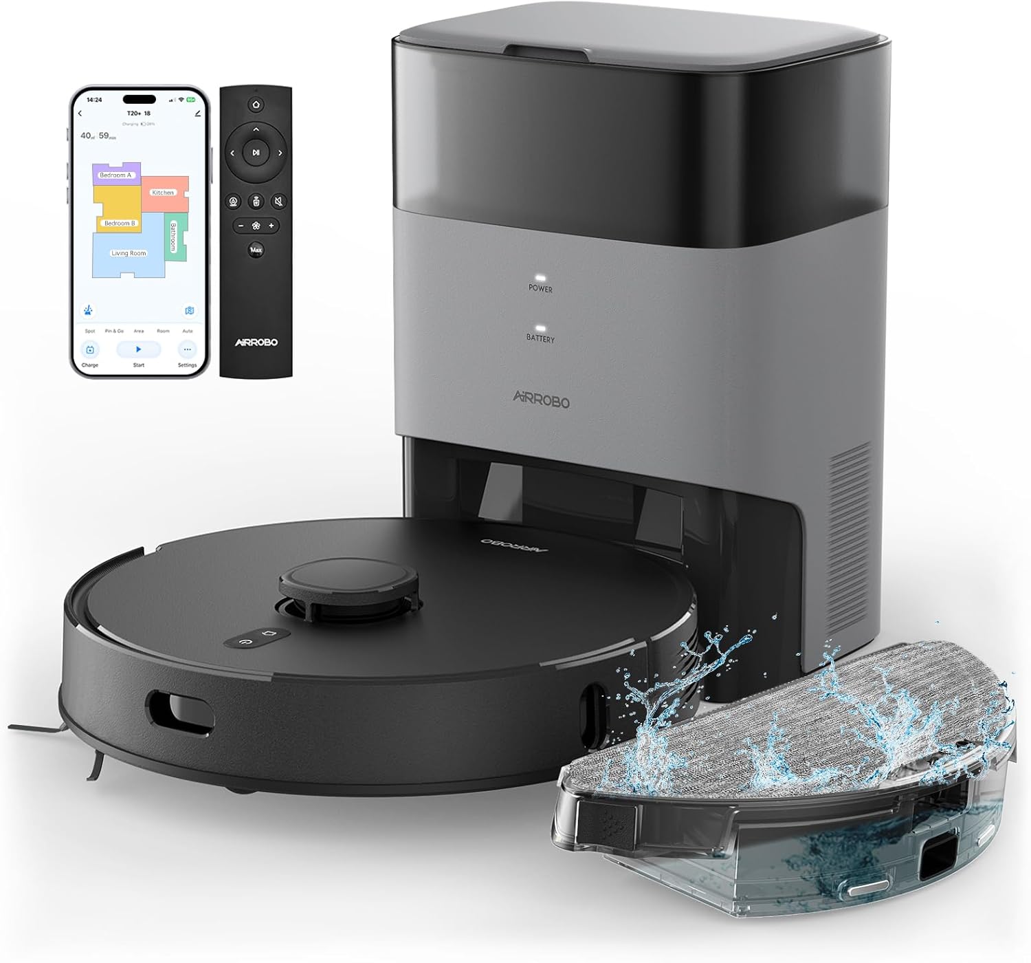 Advanced robot vacuum and mop combo designed for efficient pet hair cleaning and floor maintenance