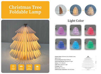 Spruce Tree Color-Changing Foldable Lamp