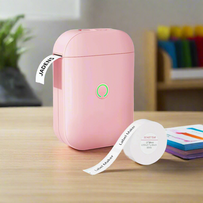 Portable handheld thermal label printer for home and office organization