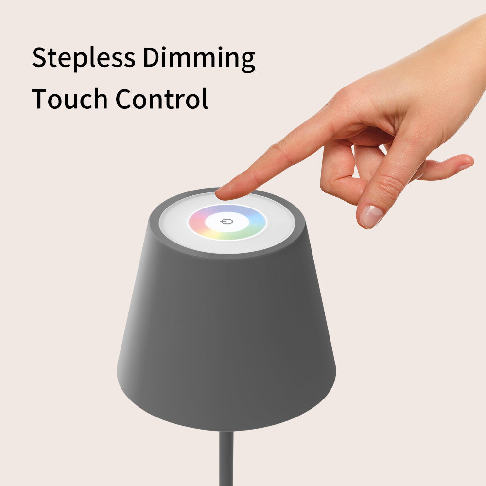 Versatile color-changing LED portable lamp with dynamic lighting options for personalized ambiance
