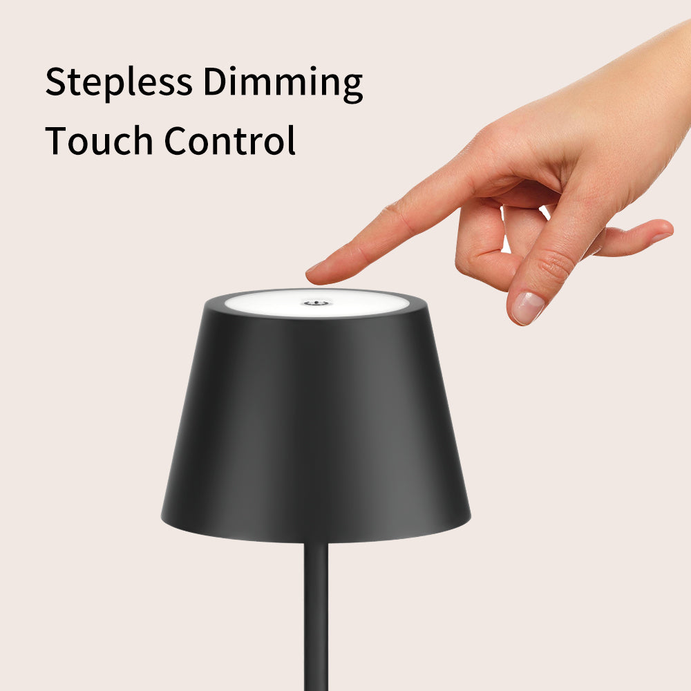 Compact and versatile LED portable lamp offering convenient cordless illumination