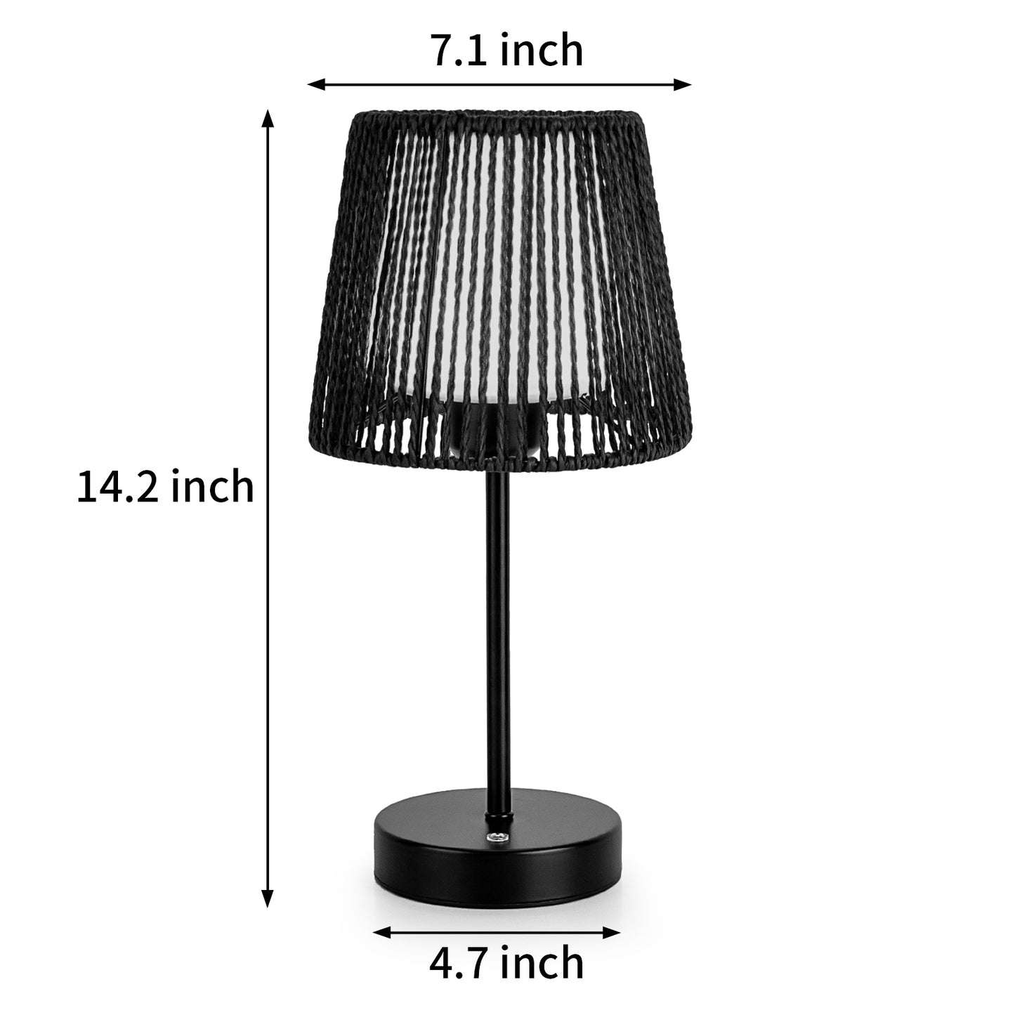Compact and stylish double-shade table lamp providing versatile illumination for various living spaces
