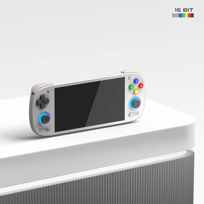 Portable gaming console with generation 8 capabilities for classic and modern game play