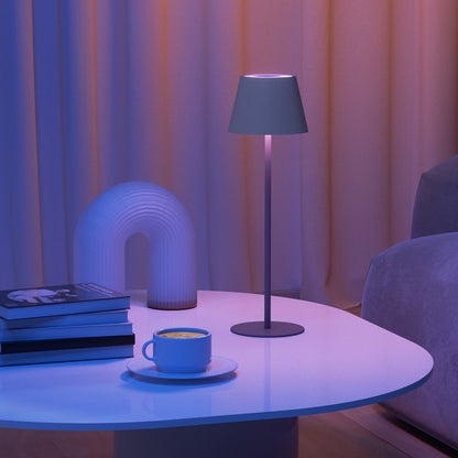 Compact portable LED lamp with multiple color modes for creative and adaptive illumination